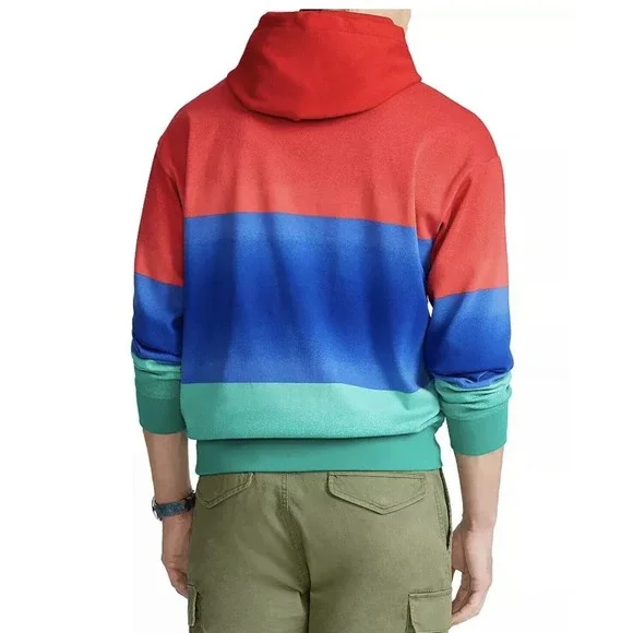 Polo Ralph Lauren RRL Comfort Hoodie Jacket Rare Ombre Mens XL New Fast Ship
